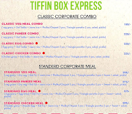 Tiffin-Box Express menu 1