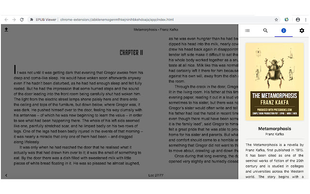 ePub Viewer chrome extension