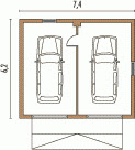 AG G12 - Rzut garażu