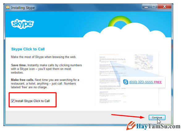 Cài đặt skype