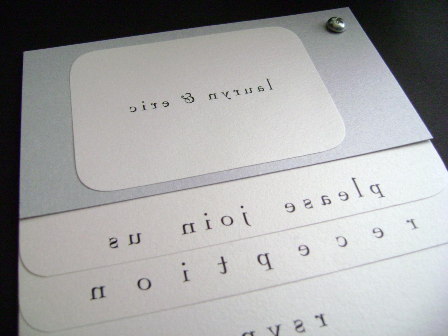 Modern Wedding Invitation with