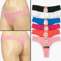 <br />6pk Womens Cotton Spandex Thong Lace Trim Underwear No Ride Stretch Comfort Sexy