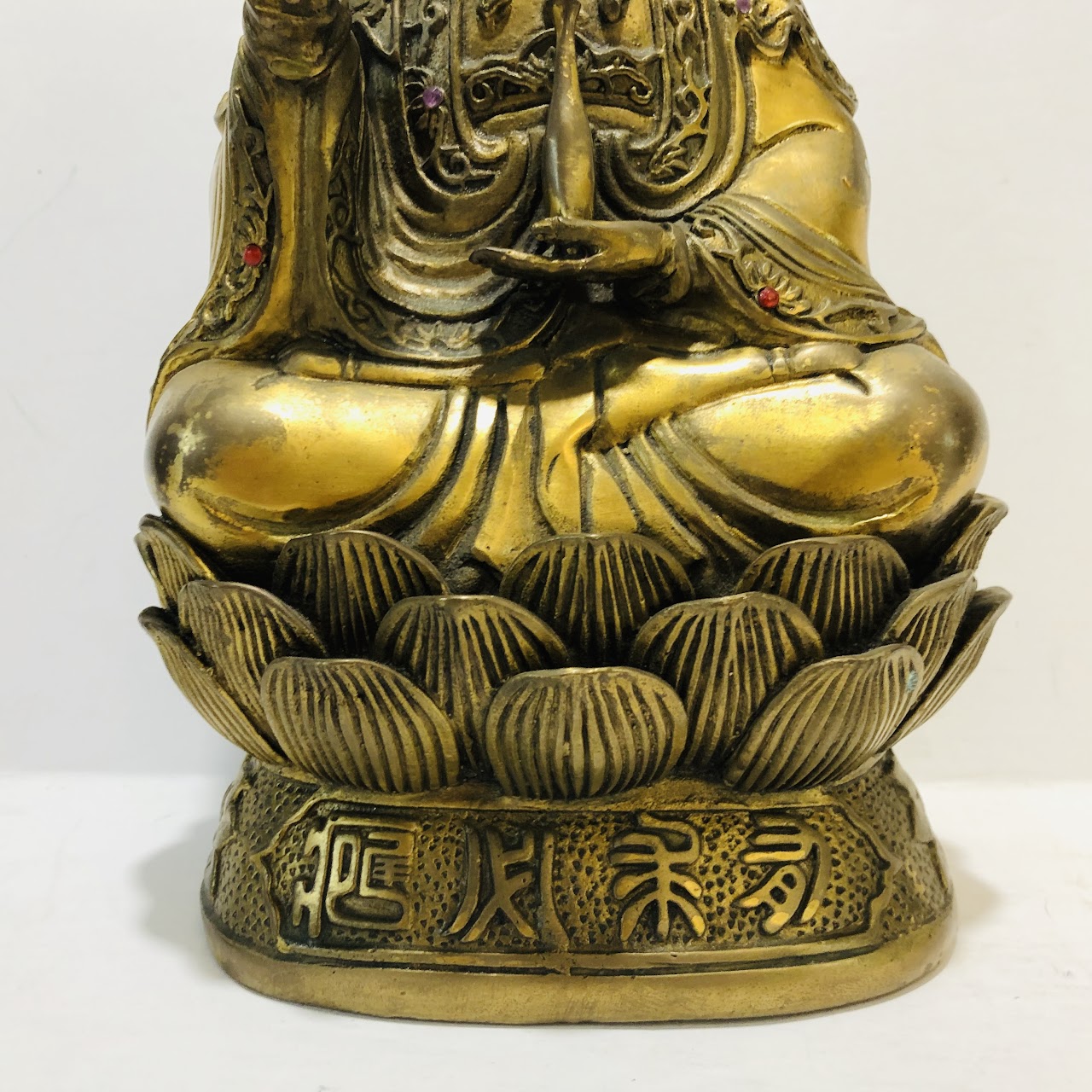 Large Brass Buddha Statue