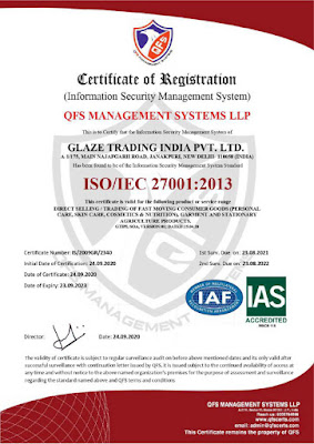Glaze Certificates of Registration (QFS management system LLP)