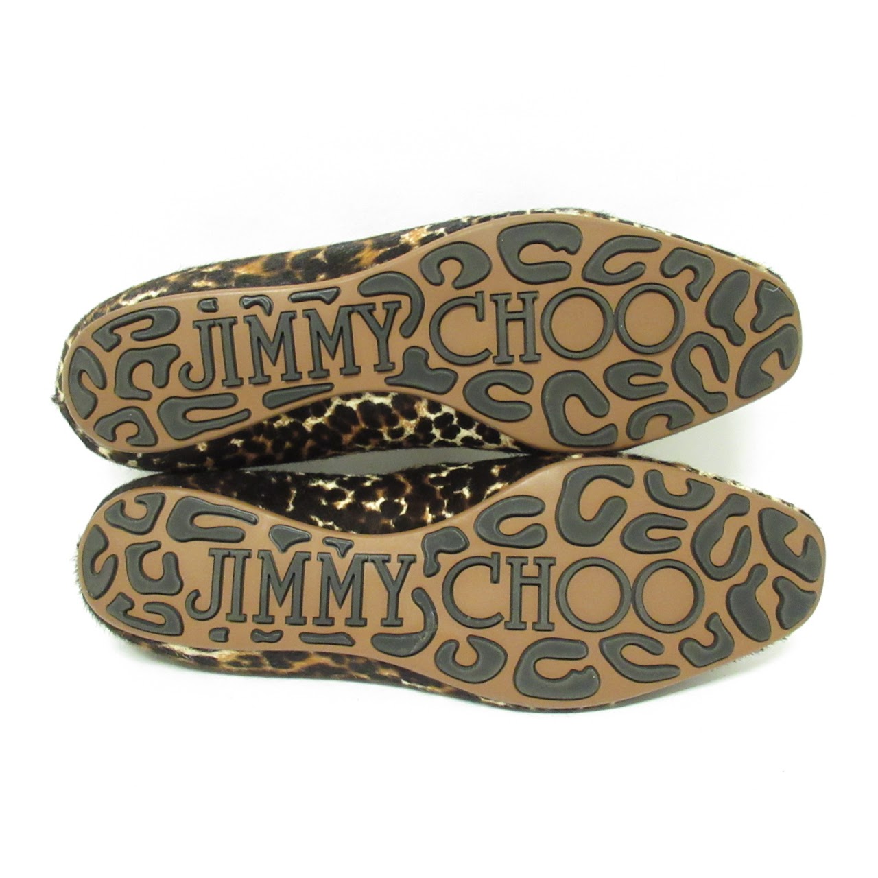 Jimmy Choo Printed Hide Flats