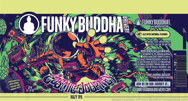 Funky Buddha Adding Cosmic Journey Hazy IPA Cans