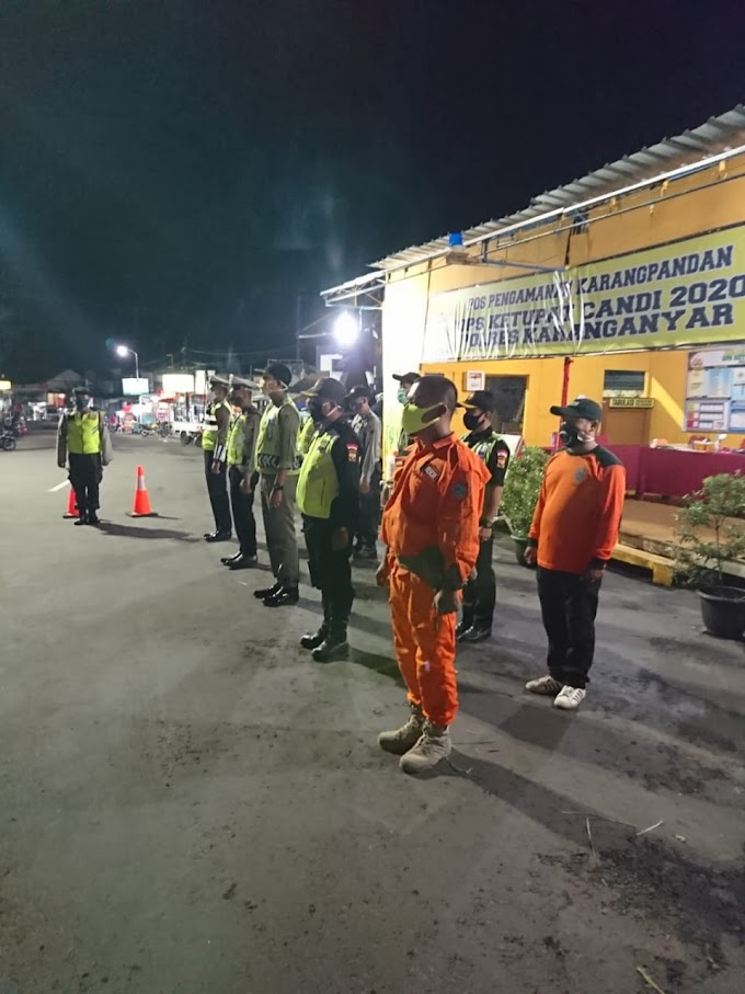 Giat malam dari Pos PAM Terminal Karangpandan OPS Ketupat Candi 2020 POLRES Karanganyar