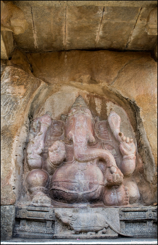 Ganesha carved out of a single rock - Lepakshi