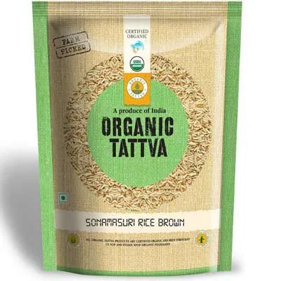Organic Tattva White Polished Sona Masuri Rice 1 Kg