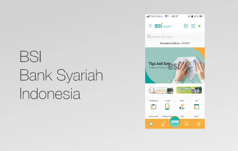 Tampilan Baru Mobile Mandiri Syariah setelah Menjadi BSI Mobile di iPhone Tampilan Baru Mobile Mandiri Syariah setelah Menjadi BSI Mobile di iPhone
