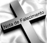 nota de falecimento