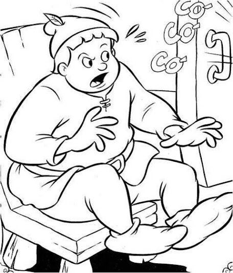 jack and the beanstalk coloring pages free - photo #28