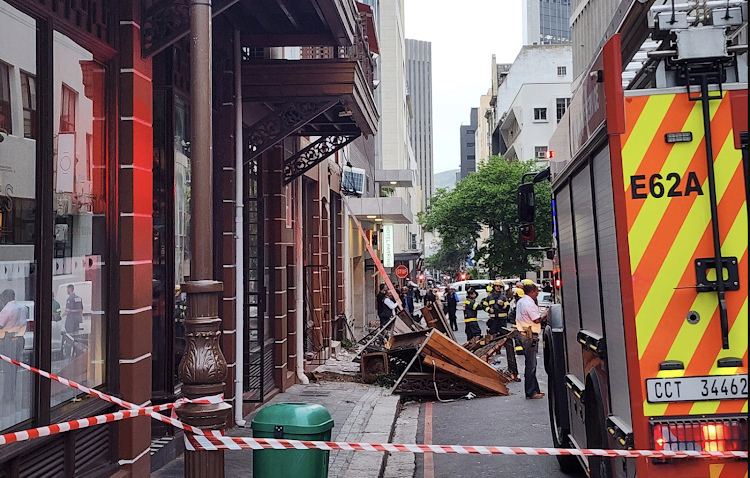 A balcony collapsed on Thursday, November 2 2023 at a popular venue in Cape Town's CBD. Twenty-one people were reportedly injured.