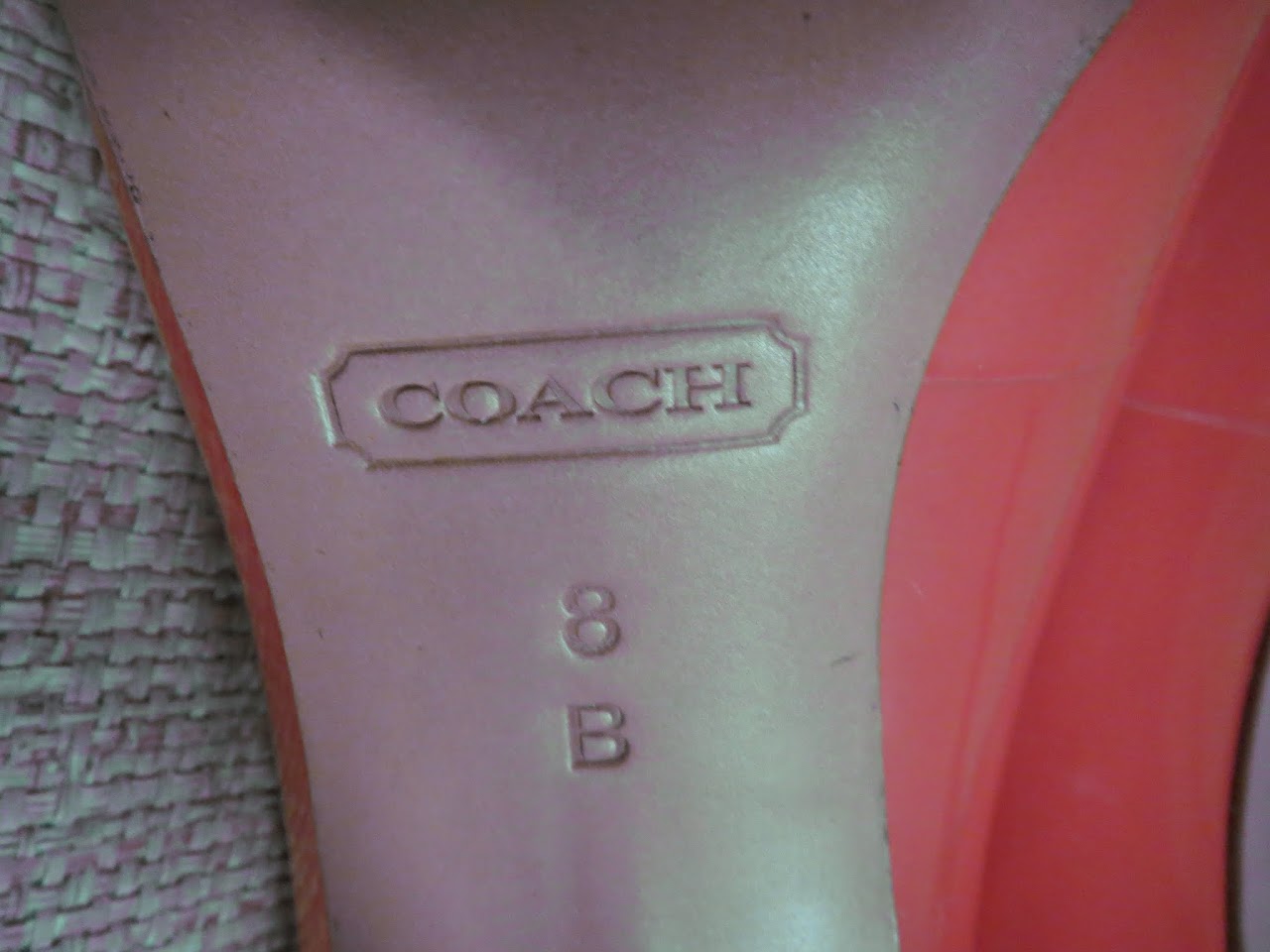 Coach Patent Pink Pumps