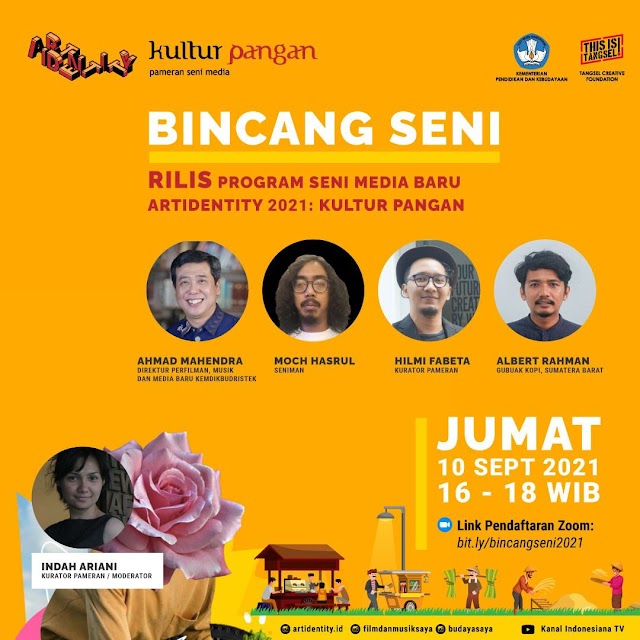 Bincang Seni tentang Rilis Pameran Seni Media Baru Artidentity 2021: Kultur Pangan