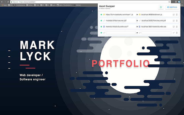 Asset Swapper chrome extension