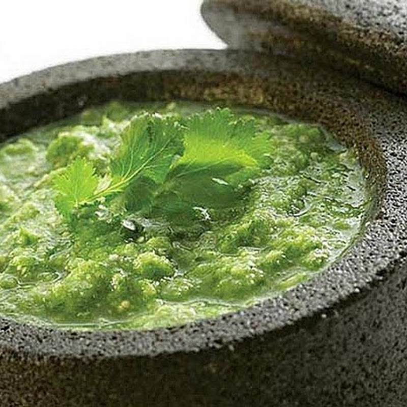 Salsa verde cruda.