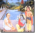 [Tulsidas with Rama and Lakshmana]