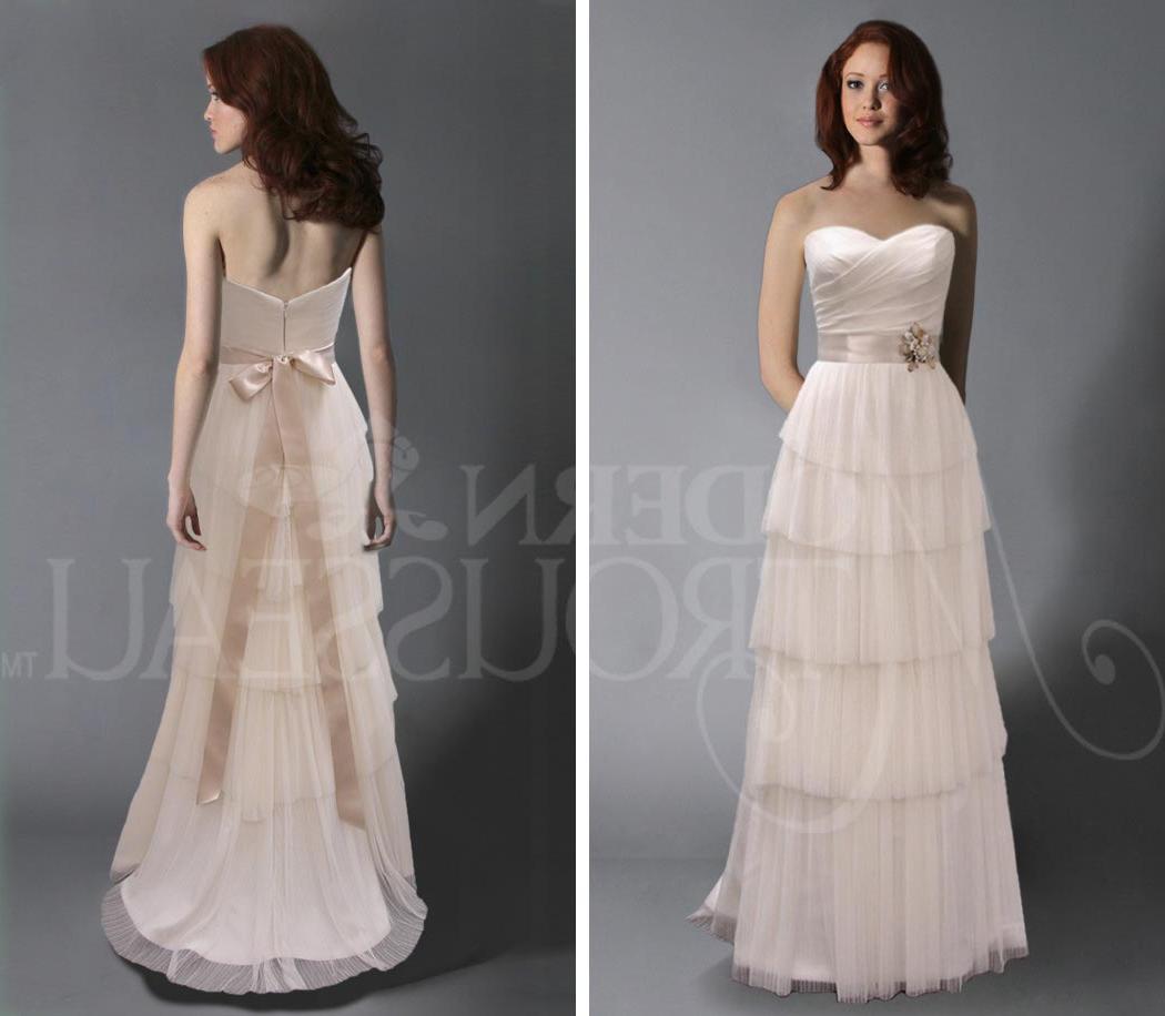 This ivory gown has delicate