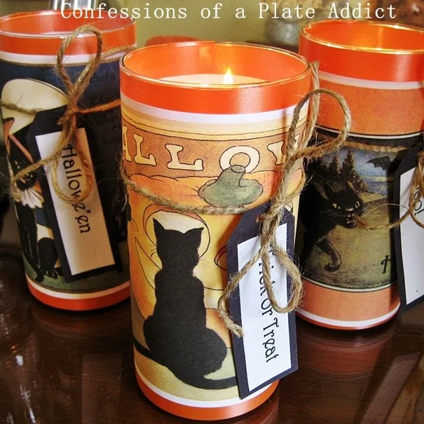 CONFESSIONS OF A PLATE ADDICT Easy Halloween Candles