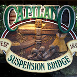 sign at the Capilano Suspension Bridge in North Vancouver, Canada 