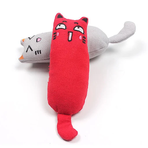 Cat Grinding Catnip Toys Funny Interactive Plush Cat Toy Pet Kitten Chewing Toy Claws Thumb Bite Cat mint For Cats Teeth