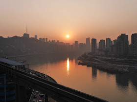 sunset in Chongqing