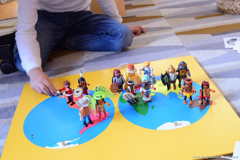 Continent Matching Activity with Toy Figures