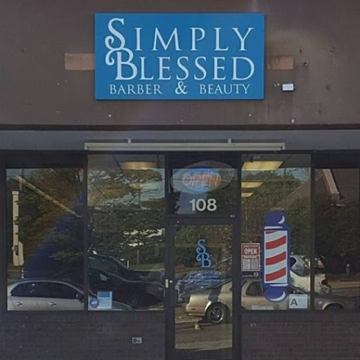 Simply Blessed Barber and Beauty logo