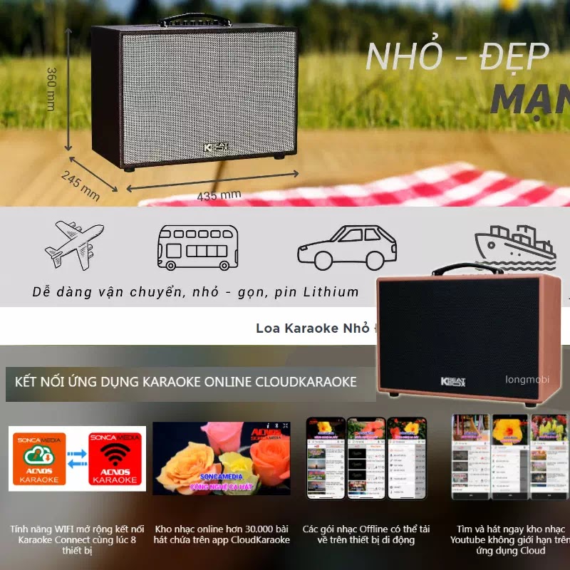 loa karaoke di dọng cs200pu