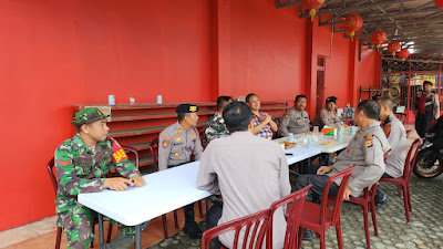 Kapolres Langsa Cek Pengamanan Vihara di kota Langsa menjela hari H