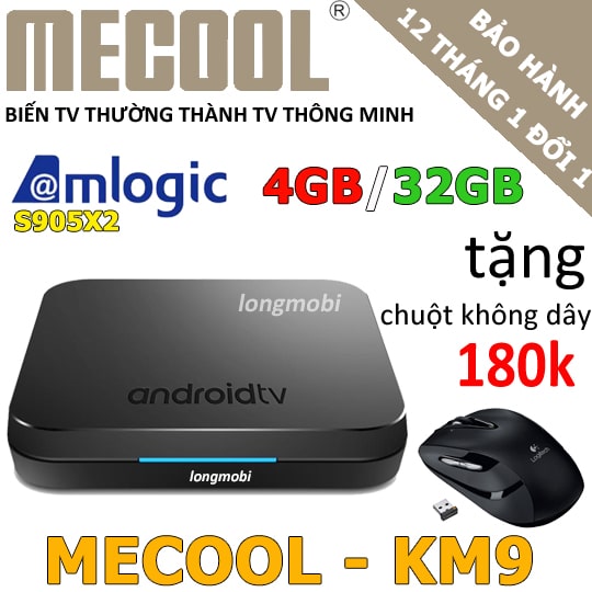 Mecool km 9 android tv box manh nhat