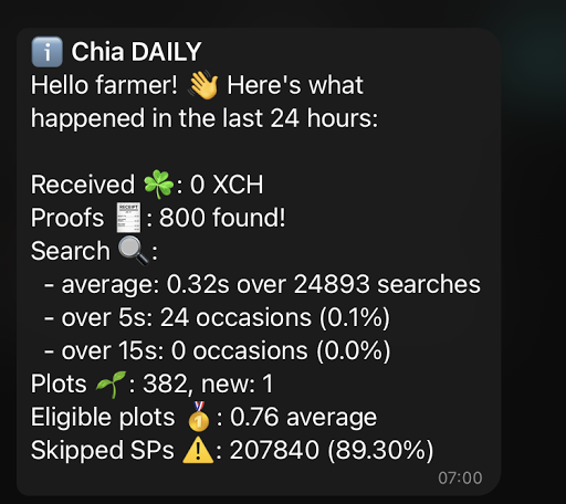 Enabling health notifications on Discord for your Chia Farm in