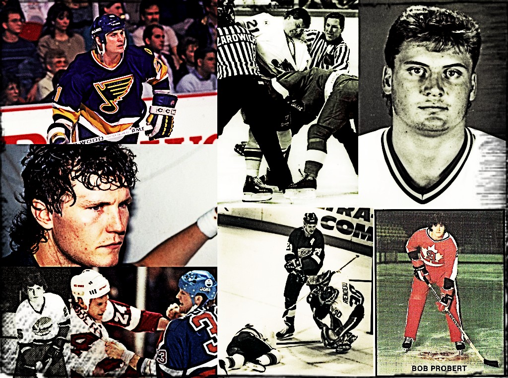 Bob & Norm Probert 🆚 Wayne & Keith - hockeyfights.com