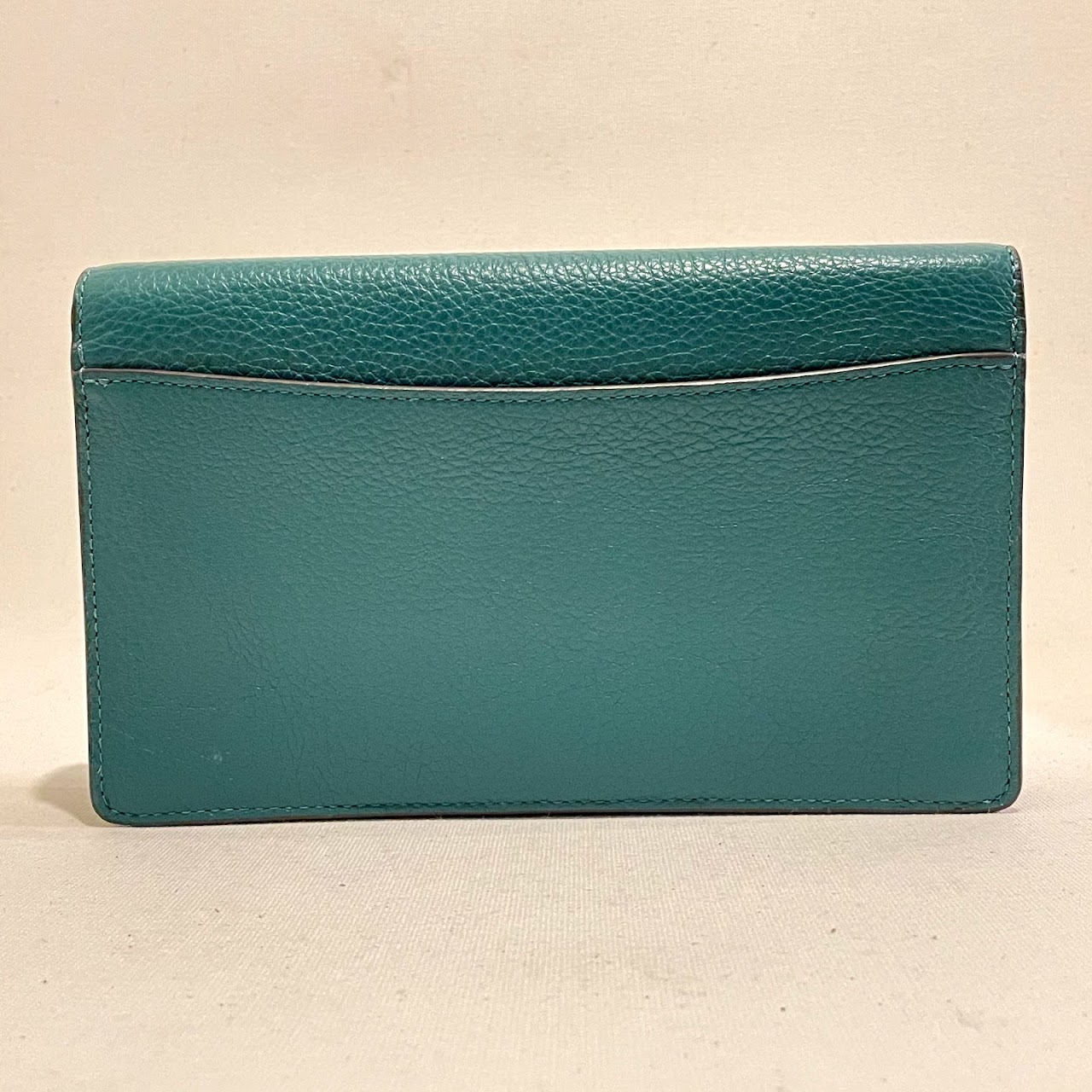 Coach Green Leather Wallet