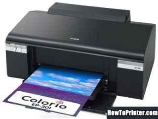 Reset Epson EP-301A printer with Epson reset program