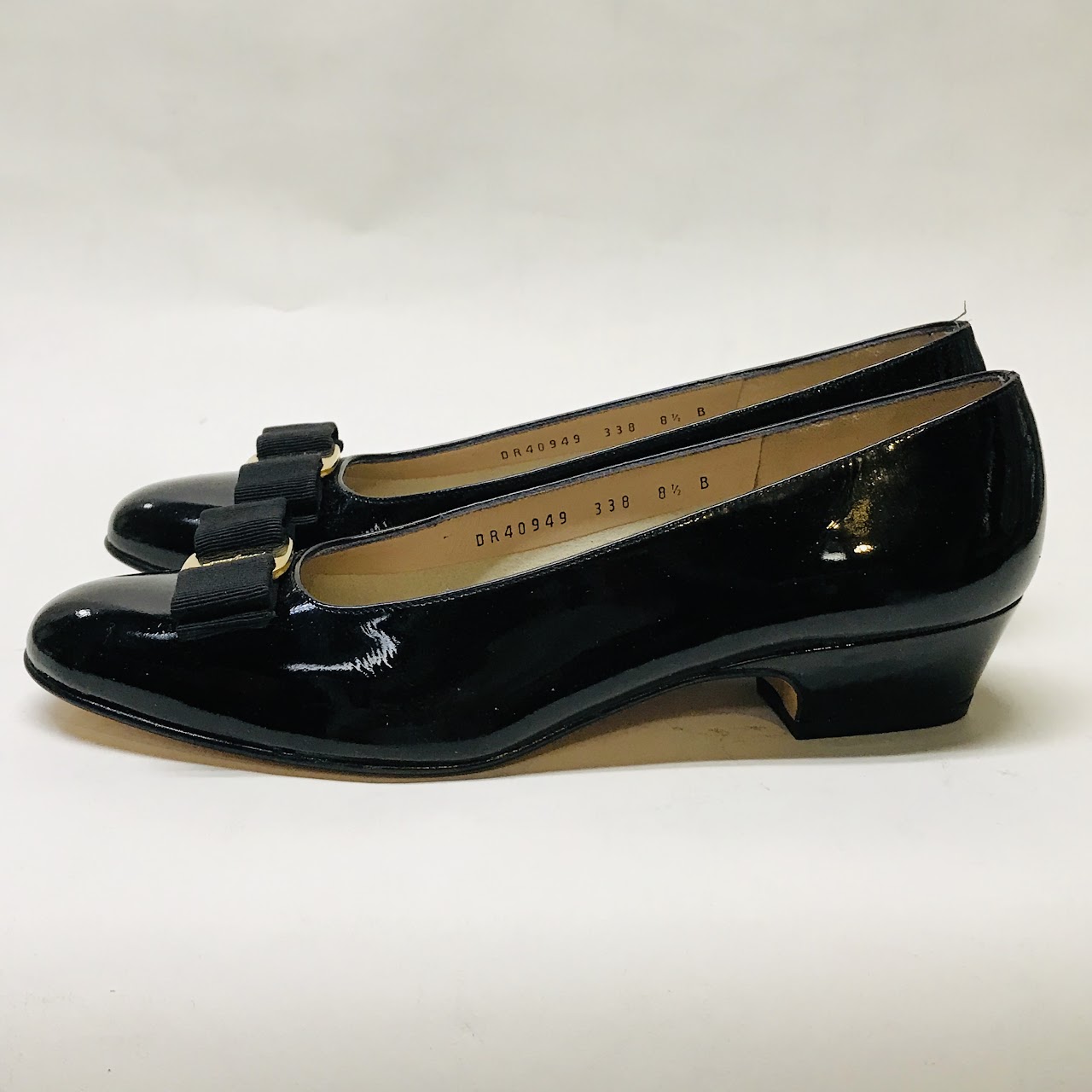 Salvatore Ferragamo Classic Patent Leather Low Pumps