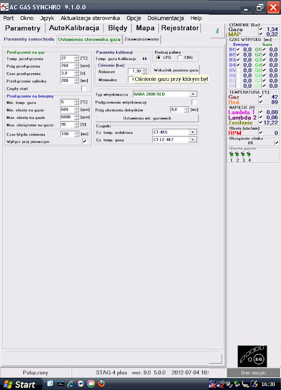 Jak umieścić Hany Mercedes W202 c180 AUTOGAZ, STAG 200