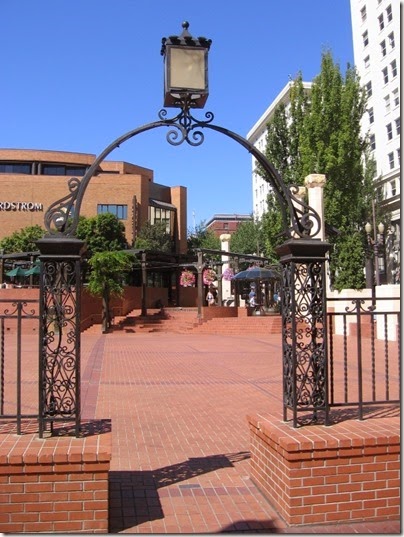 IMG_3304 Portland Hotel Gate & Fencing at Pioneer Courthouse Square in Portland, Oregon on September 7, 2008