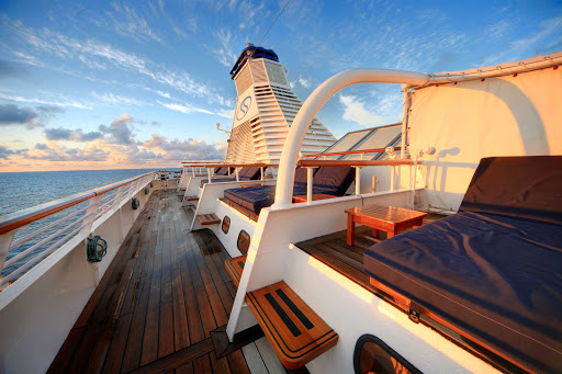 A quiet moment on the deck of SeaDream.