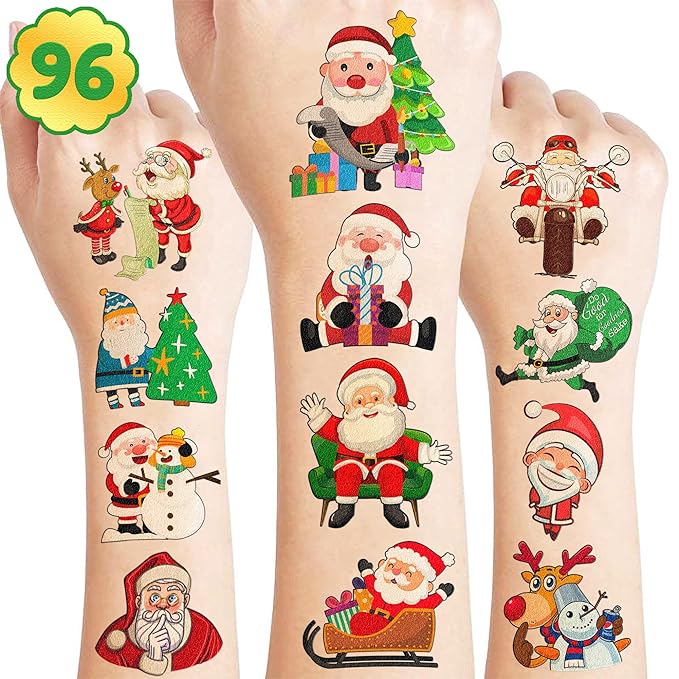 santa claus temporary tattoo