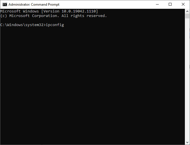 Ora digita il seguente comando in cmd: ipconfig.  Correggi io.netty.channel.AbstractChannel$AnnotatedConnectException in Minecraft