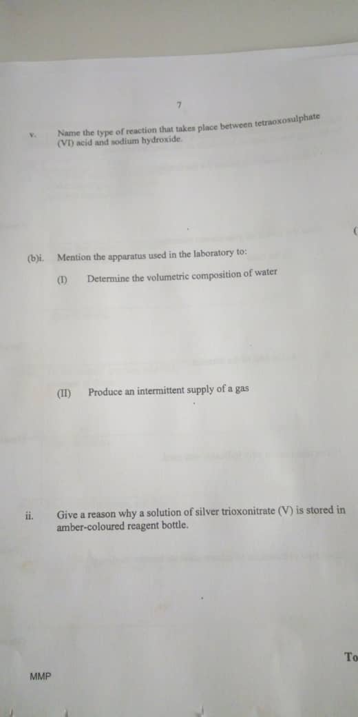 neco 2022 chemistry essay questions