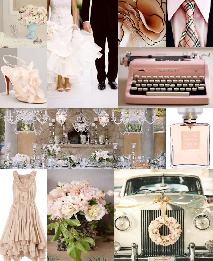 pink and platinum wedding