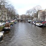 canals in Amsterdam, Netherlands 