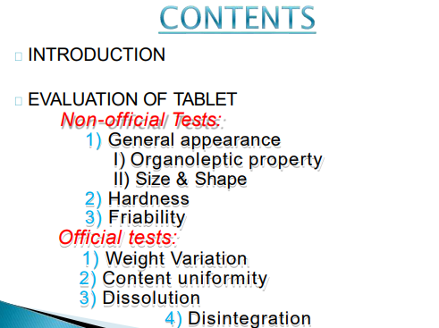 BP502T Tablets Evalutions Presentation 5th Semester B.Pharmacy ,BP502T Formulative (Industrial) Pharmacy,BPharmacy,Handwritten Notes,BPharm 5th Semester,Important Exam Notes,