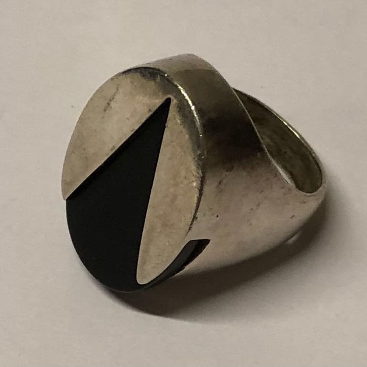 Sterling Silver and Onyx Ring