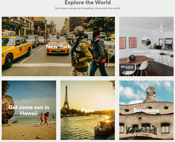 Airbnb Explore the world