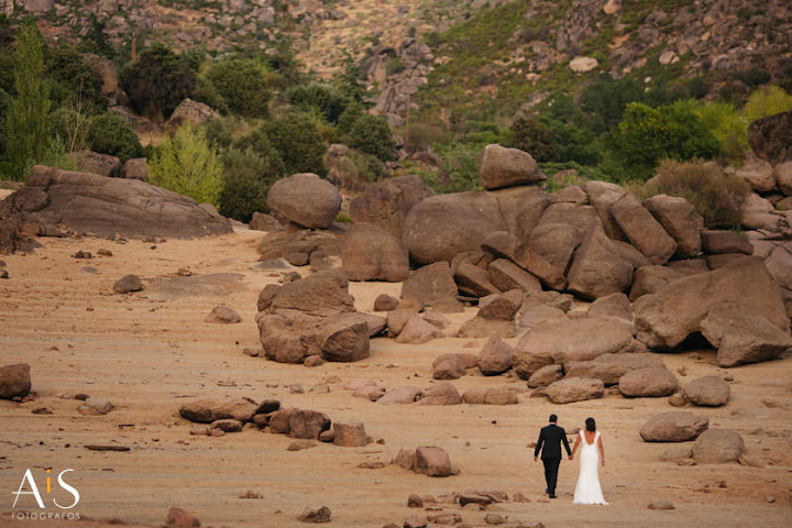 postboda al atardecer