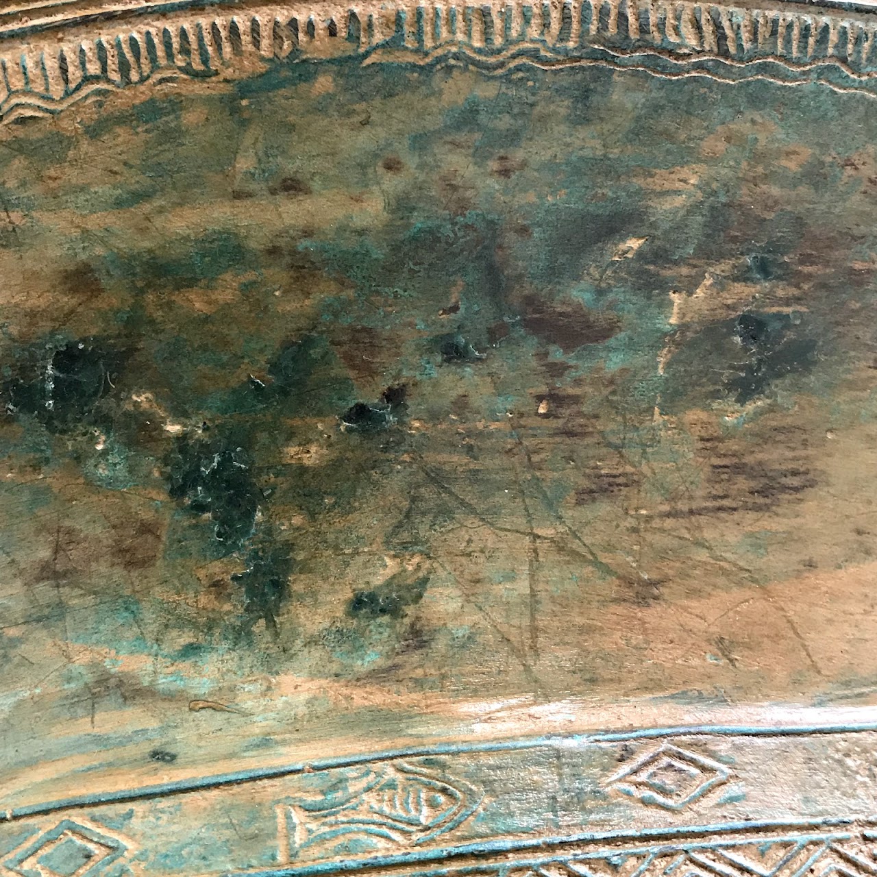 Thai Brass Rain Drum Table